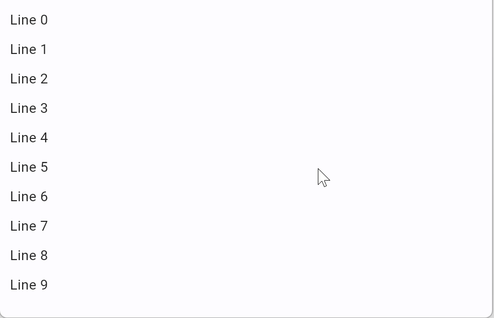 Scroll listview
